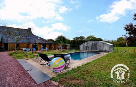 piscine partagée Gîte n°35G15087 Paimpont - Ille-et-Vilaine - piscine partagée